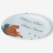 Mama & Me Otter Baby shower Papier Bord (Gekanteld)