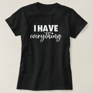 Mama & Me Outfit "Ik heb alles" Moeder Zwart T-shirt
