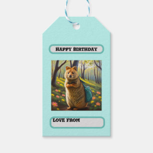 Mama Meerkat Verjaardag Winkelen, Verjaardag Cadeaulabel