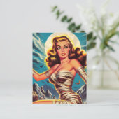  mama meisje briefkaart (Staand voorkant)