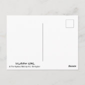 Mama Meisje Macabre Meesteres van Mysterie Briefkaart (Achterkant)