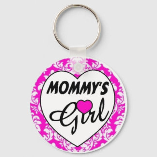 mama meisje. Roze Sleutelhanger