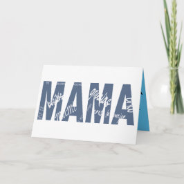 MAMA. Mensajes dentro de las letras. Kaart