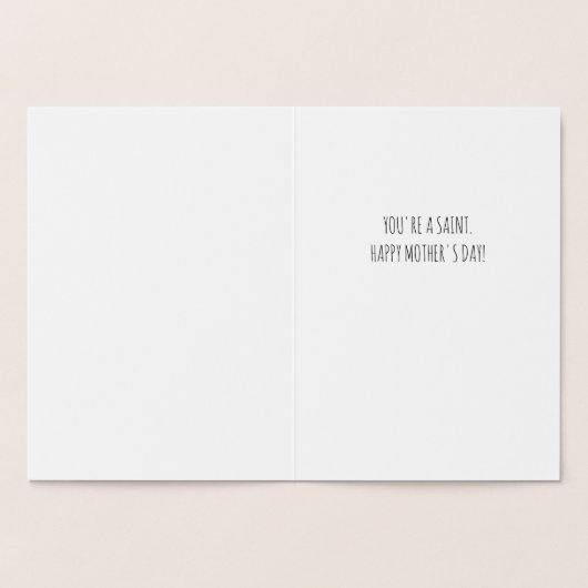 Mama met een halo Moederdag Folie Kaarten (Binnen)