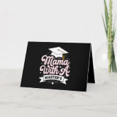 Mama met een Master's Degree Afstuderen Mama Bedankkaart (Voorkant)