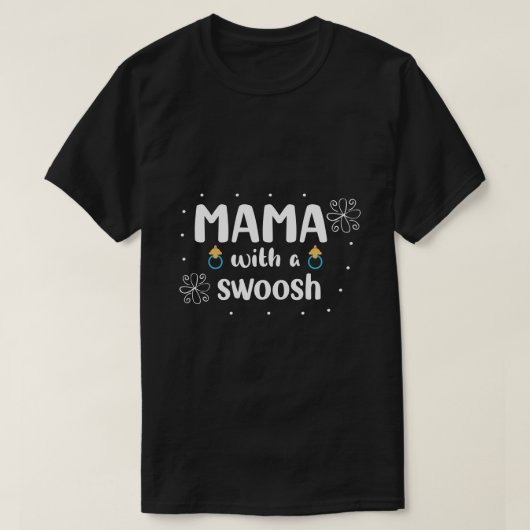 Mama met een Swoosh T-shirt (Design voorkant)
