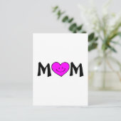 Mama met gezicht briefkaart (Staand voorkant)