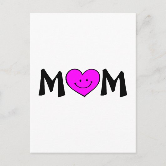 Mama met gezicht briefkaart (Voorkant)