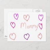 mama met hart briefkaart (Voorkant / Achterkant)