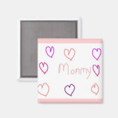 mama met hart magneet (Voorkant / Achterkant)