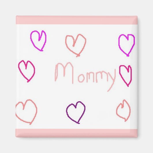 mama met hart magneet (Voorkant)