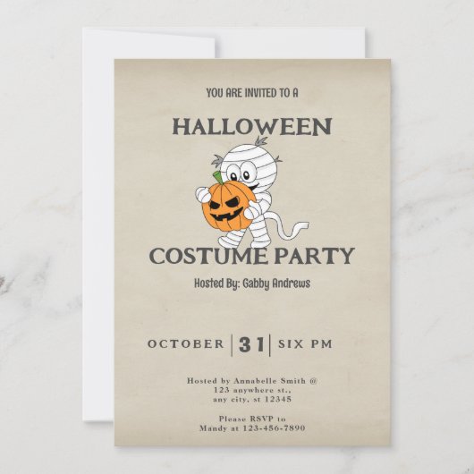 Mama met Jack-O' Lantern  Halloween Kaart (Voorkant)