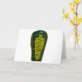 Mama met rode ogen in Egyptische sarcofaag Kaart (Gele Bloem)