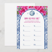 Mama Mia Hen Party Hoe Oud Was Ze Spelkaarten Kaart (Voorkant / Achterkant)