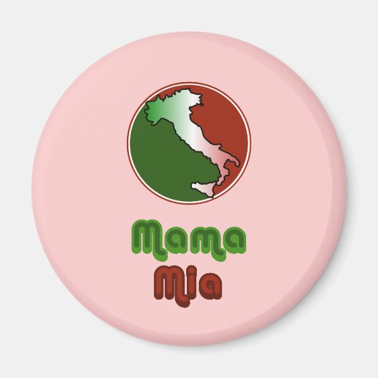 Mama Mia Italiaans Magneet (Voorkant)