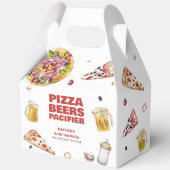 Mama Mia Italian Pizza Beer Pacifier Baby shower Bedankdoosjes (Voorkant)