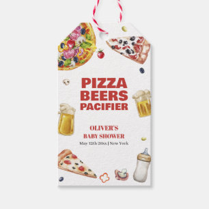 Mama Mia Italian Pizza Beer Pacifier Baby shower Cadeaulabel