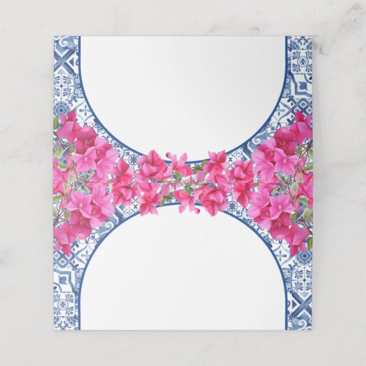 Mama Mia Mediterraan verjaardagsfeest Eettenten Plaatskaartje (Buitenkant ongevouwen)