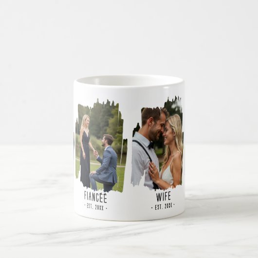 Mama Mijlpalen Foto's & Jaar Custom Text Gift Koffiemok (Center)