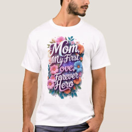 Mama, mijn eerste liefde, mijn eeuwige held t-shirt