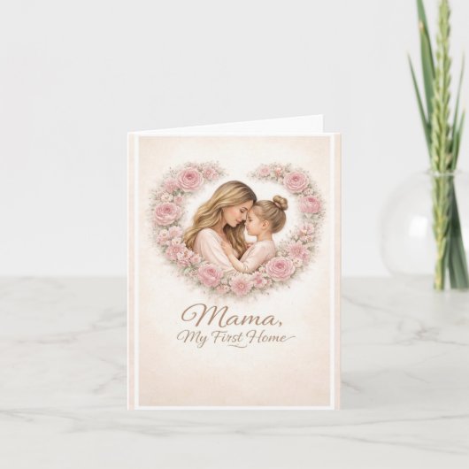 Mama — Mijn eerste thuis | Moeder & dochter bloemm (Voorkant)
