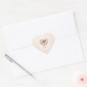 Mama — Mijn eerste thuis | Moeder & dochter bloemm Hart Sticker (Envelop)