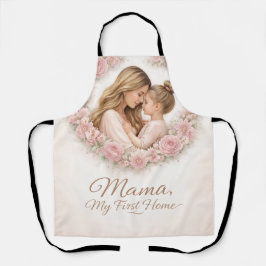 Mama — Mijn eerste thuis | Moeder & dochter bloemm Schort