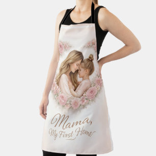 Mama — Mijn eerste thuis Moeder & dochter bloemm Schort