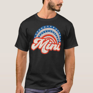 Mama Mini, 4 juli, Verenigde Staten Vlag Regenboog T-shirt