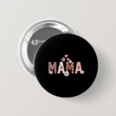 Mama Mini Bloemend Moeder Me Moeder Dochter Matchi Ronde Button 5,7 Cm (Voorkant /achterkant)