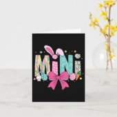 Mama Mini Pasen Matching Mama Bunny Paasdag Kaart (Gele Bloem)