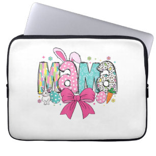 Mama Mini Pasen Matching Mama Bunny Pasen Dag T- Laptop Sleeve