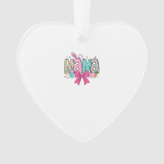 Mama Mini Pasen Matching Mama Bunny Pasen Dag T- Ornament (voorkant)
