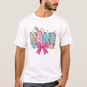 Mama Mini Pasen Matching Mama Bunny Pasen Dag T- T-shirt