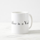 Mama | Minimaal chique script en Mok van bloemen (Voorkant rechts)