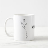 Mama | Minimaal chique script en Mok van bloemen (Links)