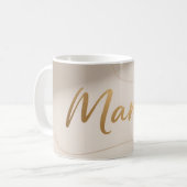 Mama Minimal Luxe Schrift Ontwerp Koffiemok (Voorkant links)
