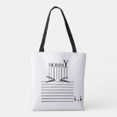 Mama" Minimalistische Canvas tas – Chic & Function (Achterkant)