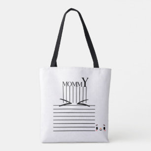 Mama" Minimalistische Canvas tas – Chic & Function