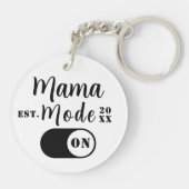 Mama Mode Aan Aandenken, Geschat Jaar Op Maat Gema Sleutelhanger (Achterkant)