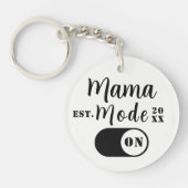 Mama Mode Aan Aandenken, Geschat Jaar Op Maat Gema Sleutelhanger (Voorkant)