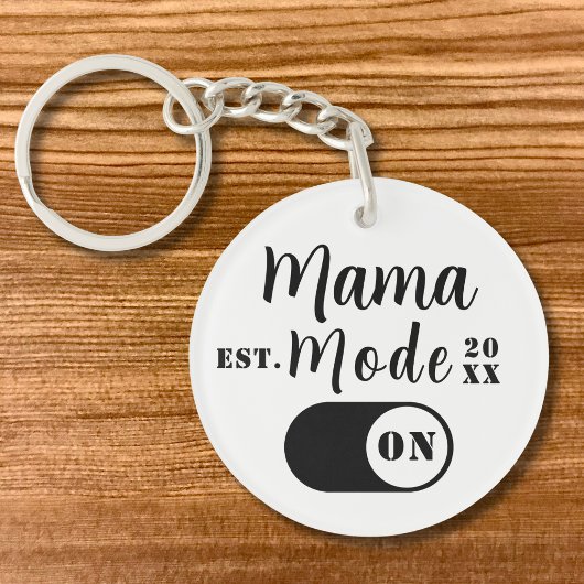 Mama Mode Aan Aandenken, Geschat Jaar Op Maat Gema Sleutelhanger