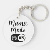 Mama Mode AAN Sleutelhanger, Aangepaste Moeder Sle Sleutelhanger (Achterkant)