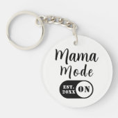 Mama Mode AAN Sleutelhanger, Aangepaste Moeder Sle Sleutelhanger (Voorkant)