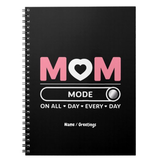 Mama Mode de hele dag door Moederdag Notitieboek (Voorkant)