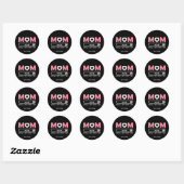 Mama Mode de hele dag door Moederdag Ronde Sticker (Vel)