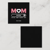 Mama Mode de hele dag door Moederdag Vierkante Visitekaartje (Voorkant / Achterkant)