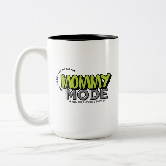 Mama Mode Mok - Funny Mom Life Koffie Cup Gift (Links)