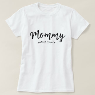 mama | Modern mam Kinder Names Moederdag T-Shirt