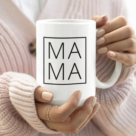 Mama | Modern mam Stijlvol minimalistisch Koffiemok